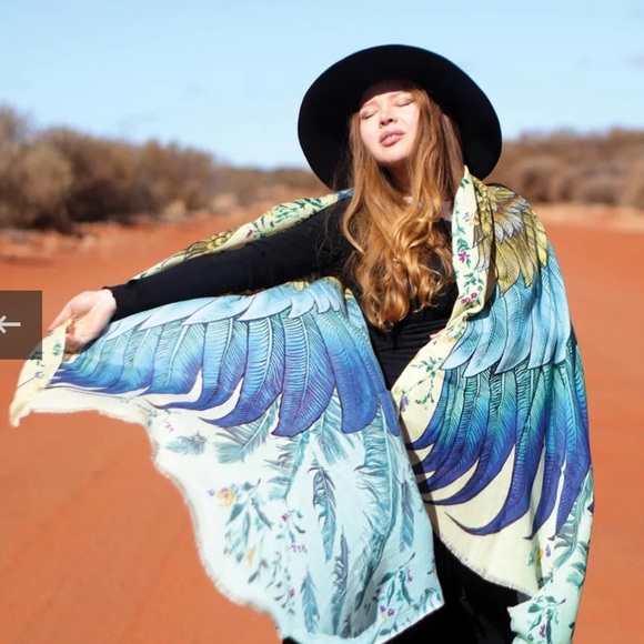 new Shovava bloom cotton pashmina scarf cover up wings wrap - Picture 4 of 5